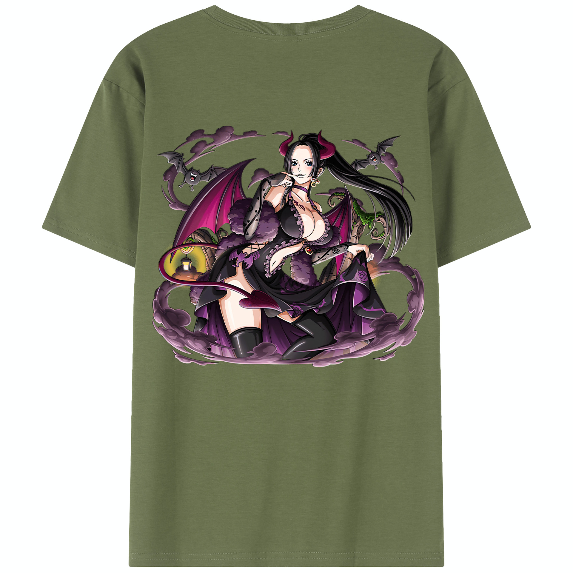 （画像用） ワンピース ボア・ハンコック ONE PIECE Boa·Hancock 綿100％半袖Tシャツ（背面プリント）